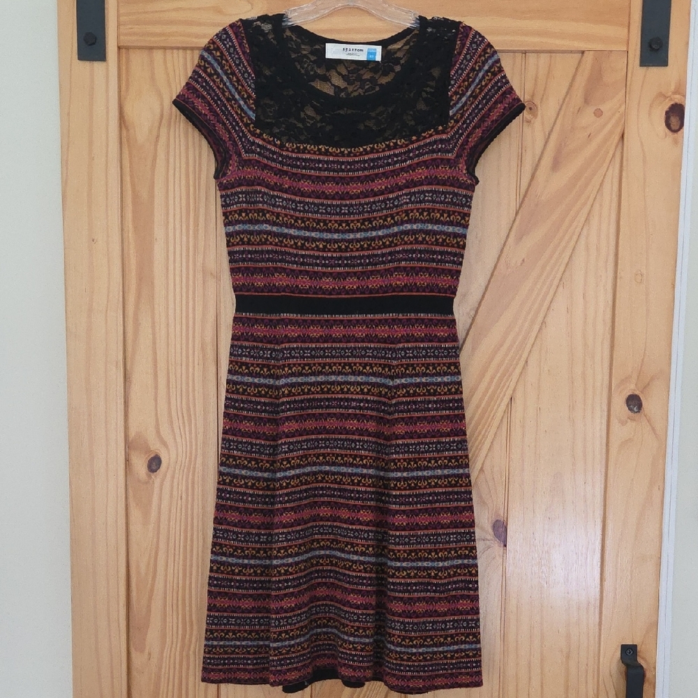 Anthropologie / Sparrow Multicolor Striped Midi Dress